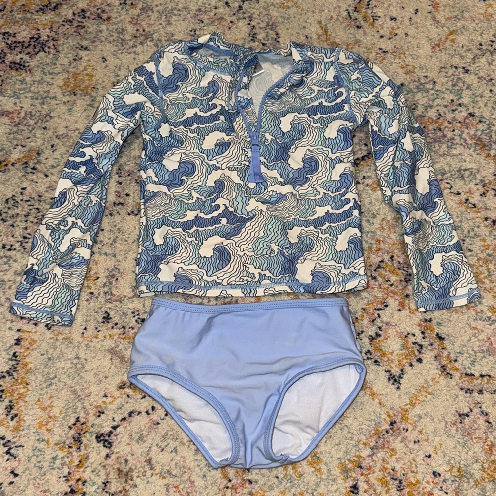 Ruffle Butts Rashguard and bottoms